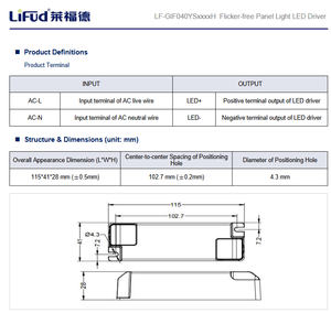 Iluminación LED Industrial de Aluminio Lifud LF-GIF040YS0800H de 40W con 5 Años de Garantía - Product Image 6