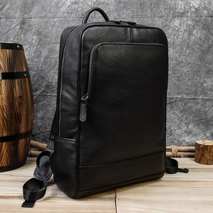 Sac à dos pour <span class=keywords><strong>homme</strong></span> en <span class=keywords><strong>cuir</strong></span> véritable, best-seller, en <span class=keywords><strong>cuir</strong></span> de vachette première couche, format A4, pour l'école, les voyages en extérieur, résistant à l'usure et antivol - Product Image 2