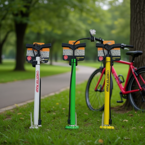 MNJ Air Pump 26702 Bicycle Pump With Hose And Valve Adapter For Bike Tire Inflating - Product Image 2