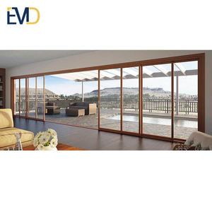 New Style Popular Design Villa Aluminium Triple Glazed Thermal Break <b>Sliding</b> Glass <b>Door</b> System - Product Image 5