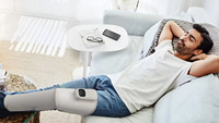 Luftdruck-Waden- und Oberschenkelmassagegerät mit Wärmetherapie und Vibrationsmassage für Fuß und Knie