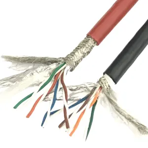 High temperature resistant 200CAT5E/CAT6 twisted shielded network cable network plus power 485 signal composite cable