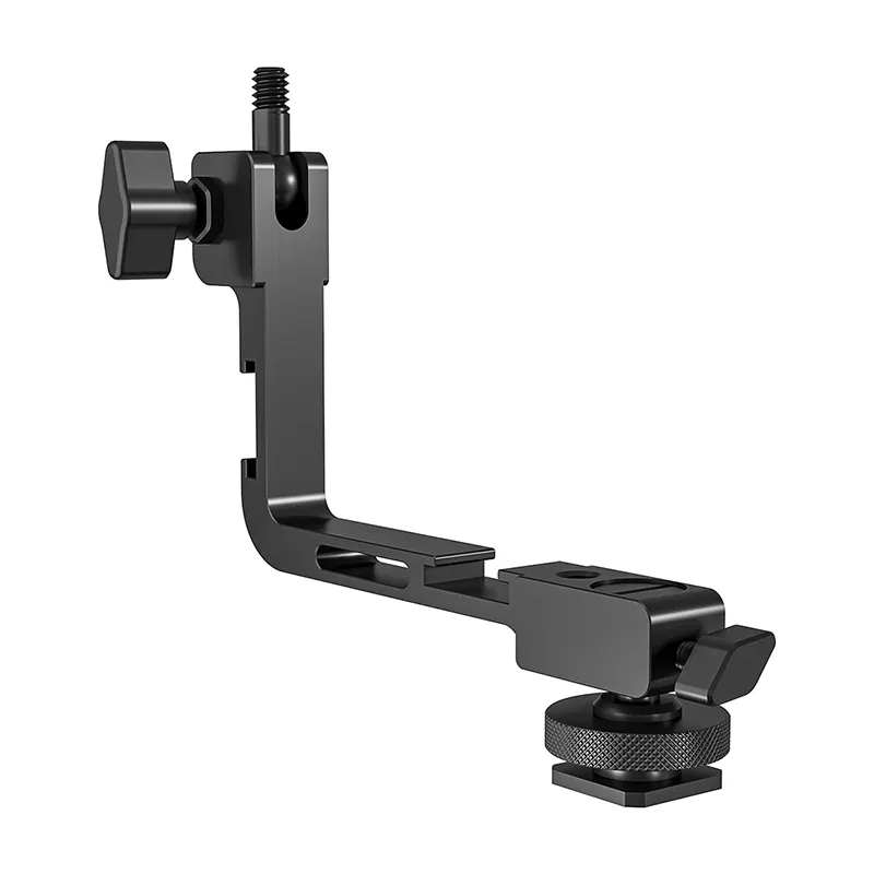 B20 Camera Mount Bracket L-Shaped Multi-functional Camera Flash Bracket Shoe Mount for Lights,Microphones and More Devices