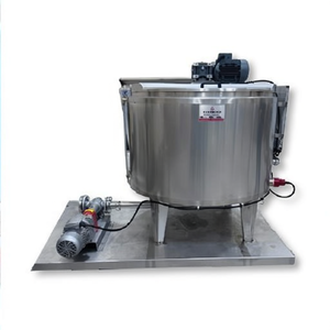 Réservoir de préparation de produits mobiles, monté sur skid, clé en main, avec pompe mélangeuse et commande, machine industrielle pour la production de cosmétiques - Product Image 2