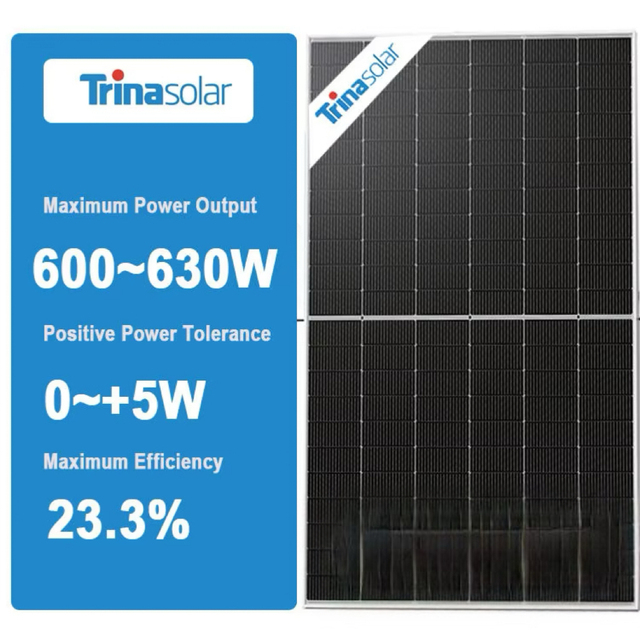 Trina Solar I-TOPCon TSM-NE19R 600-630W N-Type Half Cell Solar Panel 550W for Commercial Buildings Industrial Facilities TUV