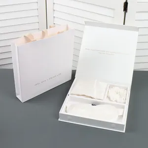 Luxury Custom Printed Magnetic Closure Cardboard Gift Boxes With Paper Dividers