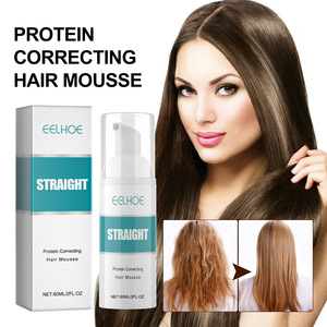 EELHOE Mousse capillaire correctrice de protéines 60ml, lissante pour cheveux secs, soin hydratant - Product Image 1