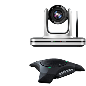 Hongshidao ชุดกล้องสำหรับประชุมระบบการประชุมทางวิดีโอแบบ4K พร้อมไมโครโฟนรอบทิศทางไร้สายแบบ HSD-TZ910W - Product Image 1