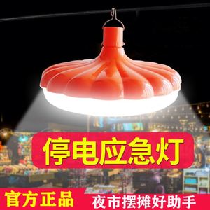 Long-<b>Working</b> Dimmable <b>Rechargeable</b> Portable LED <b>Light</b> Hook-Up Style Emergency Camping Pumpkin Shaped Pumpkin Emitted Cold White - Product Image 2