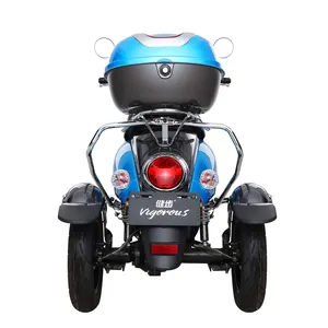 Yüksek kaliteli açık elektrikli üç tekerlekli bisiklet 500w diferansiyel motor 3 tekerlekli sepet ile 3 tekerlekli elektrikli motosiklet scooter