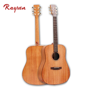 Raysen WG-220 Professional Solid Top Mahogany Neck Acoustic Guitar-High Quality Semi-Acoustic 41 Inch - Product Image 4