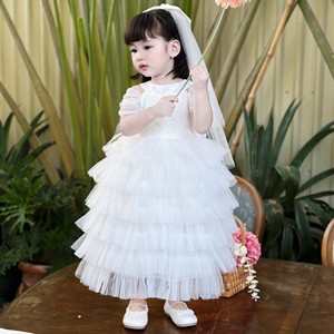 Nhung Nguyen Robe de princesse personnalisable fabriquée au Vietnam pour filles bébés longue longueur au sol avec voile pour demoiselles d'honneur enfants - Product Image 4
