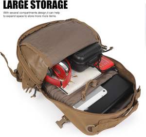 OEM Factory Fashion Tactical Assault Pack Molle Outdoor Hiking Camping <b>Rucksack</b> <b>Waterproof</b> Zipper Closure Polyester Backpack Men - Product Image 4