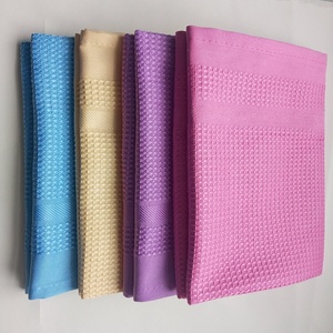 Gaufre française fine cuisine essuie-mains gaufre torchon personnalisé 100% tissu biologique tissé microfibre gaufre coton <span class=keywords><strong>torchons</strong></span> de cuisine - Product Image 5