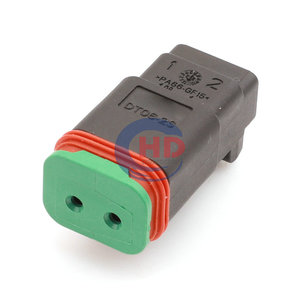 ขั้วต่อสาย <span class=keywords><strong>DT06</strong></span>-<span class=keywords><strong>2S</strong></span>-<span class=keywords><strong>CE06</strong></span> 2ขาสำหรับเชื่อมต่อสายเคเบิลรถยนต์อุปกรณ์นำทางรถยนต์อุปกรณ์โฮสต์ซีดีแบบย้อนกลับโมดูลเรดาร์ปลั๊ก - Product Image 2