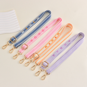 Custom Crossbody Phone Strap Lanyard Adjustable Double Buckle Embroidered Pattern Personalized Polyester Lanyard