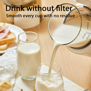 Đa Chức Năng Tự Động Nut Sữa Nhà Sản Xuất <span class=keywords><strong>Vegan</strong></span> Sữa Đậu Nành Máy Tốc Độ Cao Máy Xay Sinh Tố Thép Không Gỉ Hộ Gia Đình 1200Ml Công Suất - Product Image 2