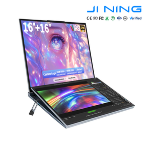 แล็ปท็อปธุรกิจใหม่เอี่ยม จอคู่ 16"+16" ซีพียู Core I5 12450h แรม 16GB DDR4 ความจุ 512GB SSD หน้าจอสัมผัส ตัวเครื่องโลหะ โลโก้สั่งทำได้ ระบบปฏิบัติการ Windows 11 - Product Image 1