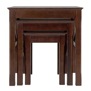 DB Xola ensemble de tables gigognes 3 pièces tables d'appoint rustiques de ferme durables pour salon ou entrée meubles de maison - Product Image 6