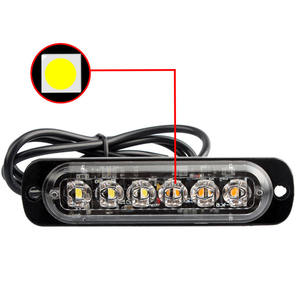 Luces LED de Emergencia para Camiones y Automóviles de <span class=keywords><strong>12</strong></span> V, Luces de Advertencia Estroboscópicas para Motocicletas de 4 LED, Lámpara de Señalización Lateral Intermitente - Product Image 3