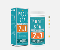 2025 NOUVELLES bandelettes de test de piscine et de spa Kit de test d'eau 7 en 1 pour la dureté du chrome chlore PH