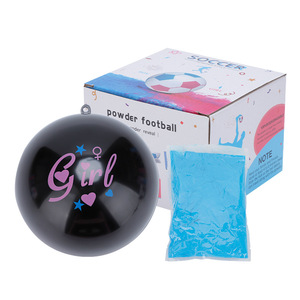 高品質14cmブラックバウンスハウスコンボガールまたはボーイピンクブルーパウダー男女爆発ボールパーティー用品 - Product Image 1