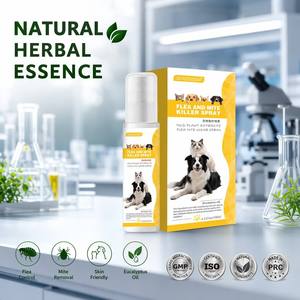 Spray <span class=keywords><strong>anti</strong></span>-<span class=keywords><strong>puces</strong></span> et <span class=keywords><strong>anti</strong></span>-acariens personnalisé, huile d'eucalyptus naturelle à base de plantes, répulsif contre les insectes pour chiens et <span class=keywords><strong>chats</strong></span>, soins professionnels pour animaux de compagnie - Product Image 1