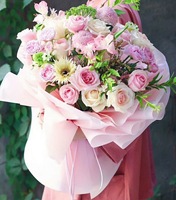 Rouleau de fleurs cadeaux Fabricants Fournisseurs Papier d'emballage de fleurs coréennes de luxe personnalisé imprimé