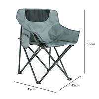 Chaise de camping pliable en tissu Oxford légère et bon marché pour l'extérieur et le jardin