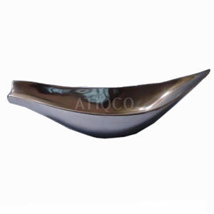 Modern Eco-Friendly Stylish <b>Mirror</b> Polish Aluminum Metal Fruit & <b>Flower</b> Bowl Business Gift Decorative Candy Bowl - Product Image 2