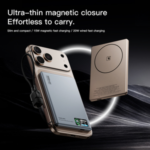 Batterie Externe Ultra-Mince au Lithium-Ion Polymère, Charge Rapide Portable <span class=keywords><strong>5000</strong></span>/10000 mAh, Chargeur Sans Fil PD 22.5W - Product Image 4