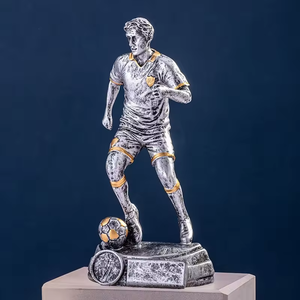 Juego de <span class=keywords><strong>trofeos</strong></span> de fútbol dorados personalizados, Trofeo de diseño de portero y bota <span class=keywords><strong>para</strong></span> decoración de recuerdo de juego de fútbol - Product Image 5
