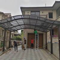 Abri portatif extérieur pour voiture Gazebo Garages en métal Abri d'auto en aluminium