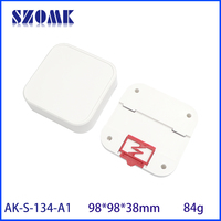 Caja de Plástico para PCB de Montaje en Pared de 98*98*38 mm, Caja de Plástico para Dispositivos Electrónicos