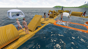 Vui vẻ vui vẻ tàu cướp biển đội chiến đấu chơi nước thiết bị công viên bơm hơi khổng lồ công viên nước trò chơi - Product Image 6