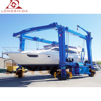 Grue de levage de voyage marine bateau hydraulique hauteur de levage maximale avec composants de base PLC moteur pour Yacht électrique 25m 5000