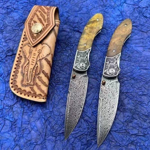 มีดยุทธวิธีคุณภาพสูงแบบ DIY ปรับแต่งได้ ด้ามไม้ ใบมีดสแตนเลส พร้อมปลอกมีด รับผลิตแบบ OEM สำหรับการใช้งานทางการรบอย่างจำกัด - Product Image 4