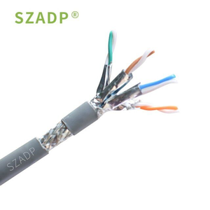 Mạng Cáp CAT5e CAT6 <span class=keywords><strong>cat6A</strong></span> Cat7 UTP <span class=keywords><strong>FTP</strong></span> SFTP <span class=keywords><strong>CCA</strong></span>/CU/ccag LAN Cáp Ethernet LSZH/PVC che chắn xoắn cặp bện ai lá - Product Image 4