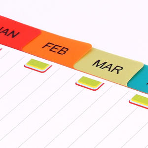 Fournisseurs <span class=keywords><strong>de</strong></span> papeterie Foska <span class=keywords><strong>Séparateur</strong></span> <span class=keywords><strong>de</strong></span> fichiers en gros Onglets transparents et colorés Diviseur d'insertion en PP pour reliure à anneaux - Product Image 2