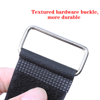 Sangle de bagage auto-adhésive robuste personnalisée avec boucle auto-agrippante, attache-câble et boucle métallique