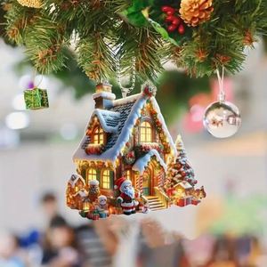 Ornements de Noël en acrylique en gros : décorations créatives pour arbre et Père Noël, à suspendre pour voiture et maison, articles artisanaux - Product Image 2