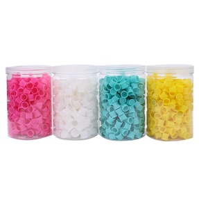ถ้วยซิลิโคนนิ่มขนาด 13 มม. สำหรับใส่หมึกสักลาย 5 สี สำหรับคิ้ว อายไลเนอร์ ริมฝีปาก อุปกรณ์แต่งหน้าถาวร - Product Image 1