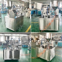 Machine de fabrication de tubes cosmétiques semi-automatique pour le remplissage de crème, de pâte, de chocolat, de dentifrice et de graisse, avec tube inclus