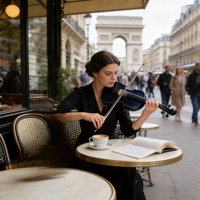 Nouvelle conception de violon artisanal de haute qualité, violon baroque 4/4 avec étui pour les performances et récitals classiques