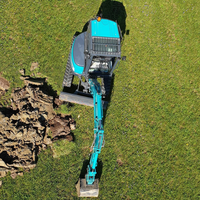 Mini-excavatrice sur chenilles SWE35UF à rotation zéro, 3,8 tonnes, hydraulique, équipée d'une benne de 0,25 m³