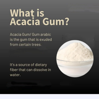 Poudre de gomme arabique naturelle de qualité alimentaire CAS 9000-01-5