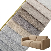 Tissu en velours Teddy classique tricoté 100 % polyester de haute qualité, très populaire, pour les applications de décoration intérieure