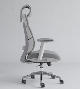 High Ehd Comfy Ergonomic Racing Mesh Fabric Chair Staff Best High Back Grey White Mesh Sillas de oficina - Product Image 2