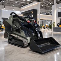Chargeuse compacte pivotante flexible LOGWAY avec moteur Kubota 14KW, commande pilote standard pour travaux en verger