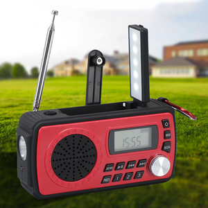 <span class=keywords><strong>Radio</strong></span> solaire d'urgence BT AM FM DAB NOAA avec alerte météo, manivelle dynamo, batterie externe 4000 mAh, lampe torche LED, SOS, survie en extérieur - Product Image 3